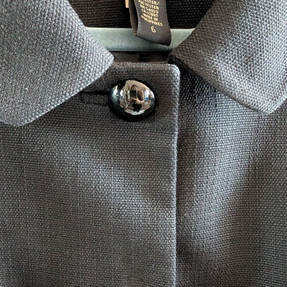 Banana Republic Cotton Wool Blend Cropped Blazer Snap Buttons Size 6 Classic - Picture 6 of 14